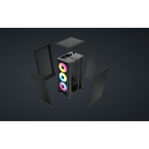 Carcasa Corsair 2000D Airflow RGB Mini-ITX, panou tempered glass, 3x - imagine 3