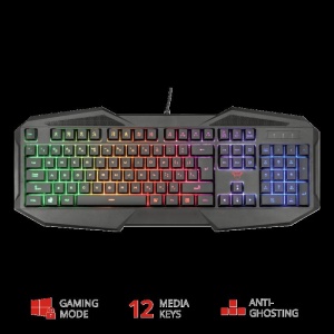 Tastatura Trust GXT 830-RW Avonn, Gaming, neagra - imagine 6