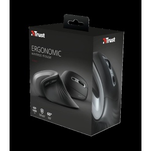 Mouse Trust Verro Ergonomic, Wireless, negru - imagine 9